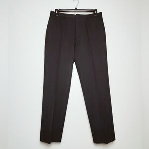 Calvin Klein Men's Dress Pants, Black w Grey Pinstripes, Size 33 x 32